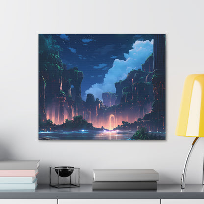 Night Magic - Anime Canvas Print