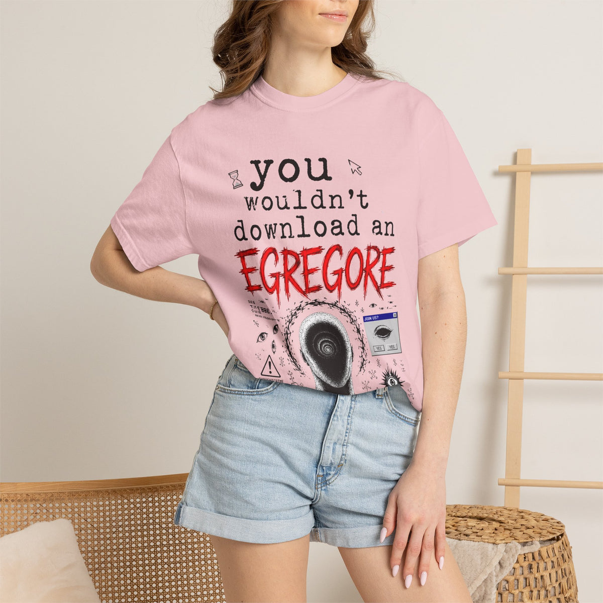 You Wouldn't Download an Egregore - Schizopost Graphic T-Shirt
