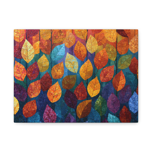 Autumn Mosaic - Textured Fall Wall Art