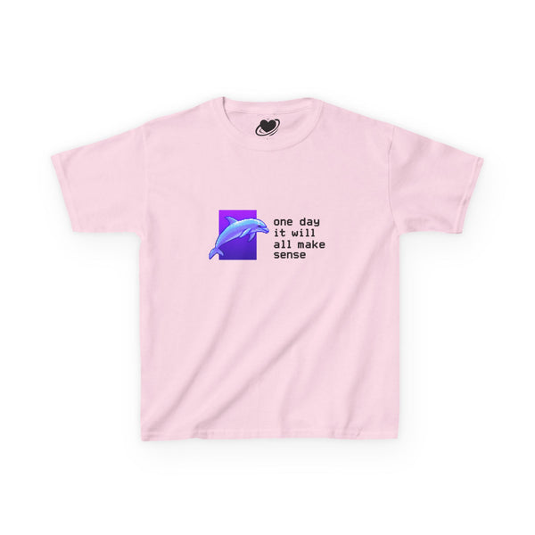 Message From The Future - Vaporwave Dolphin Baby Tee