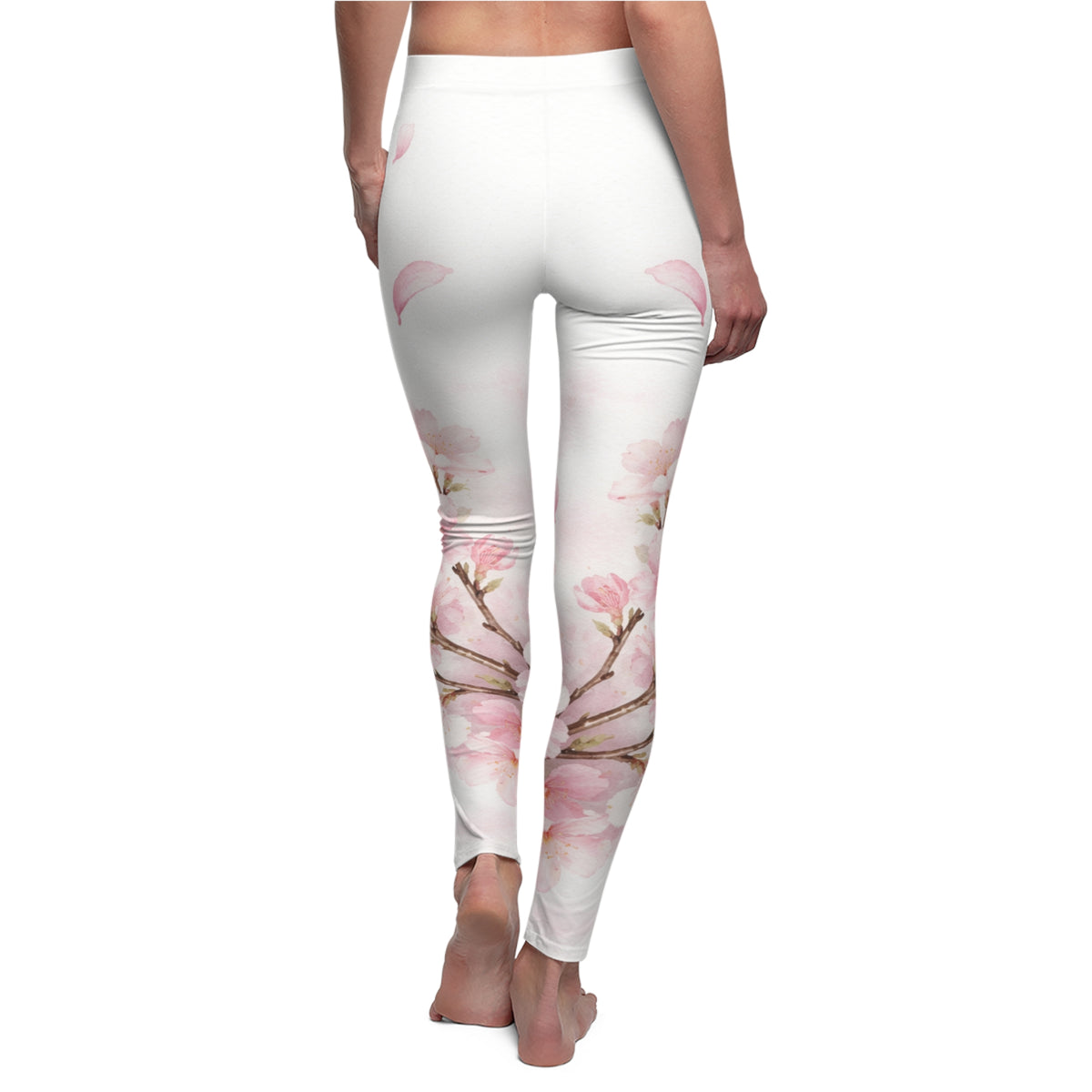Painted Spring - Cute Cherry Blossom Leggings