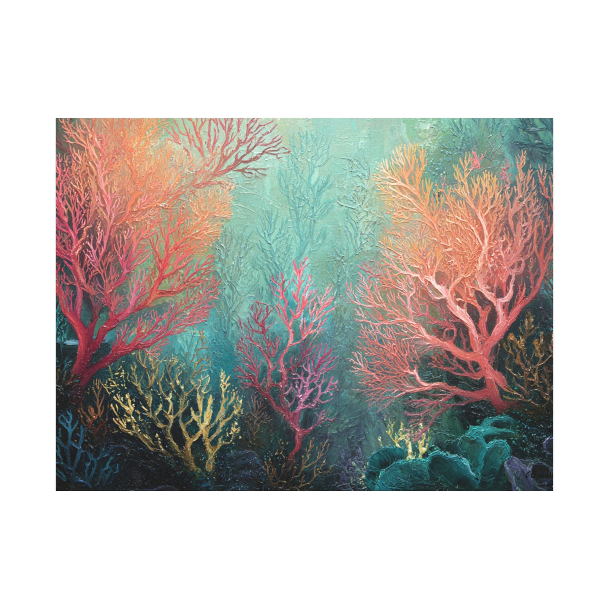 Rainbow Reef - Textured Undersea Wall Art