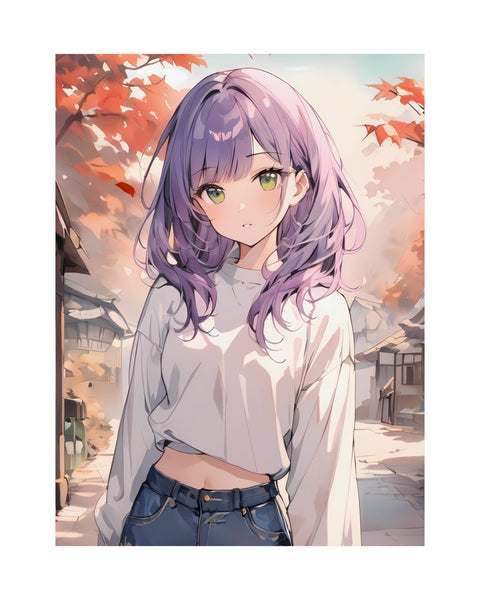 October Stories - Cute Anime Girl Poster