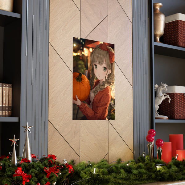 Fall Date - Anime Autumn Poster