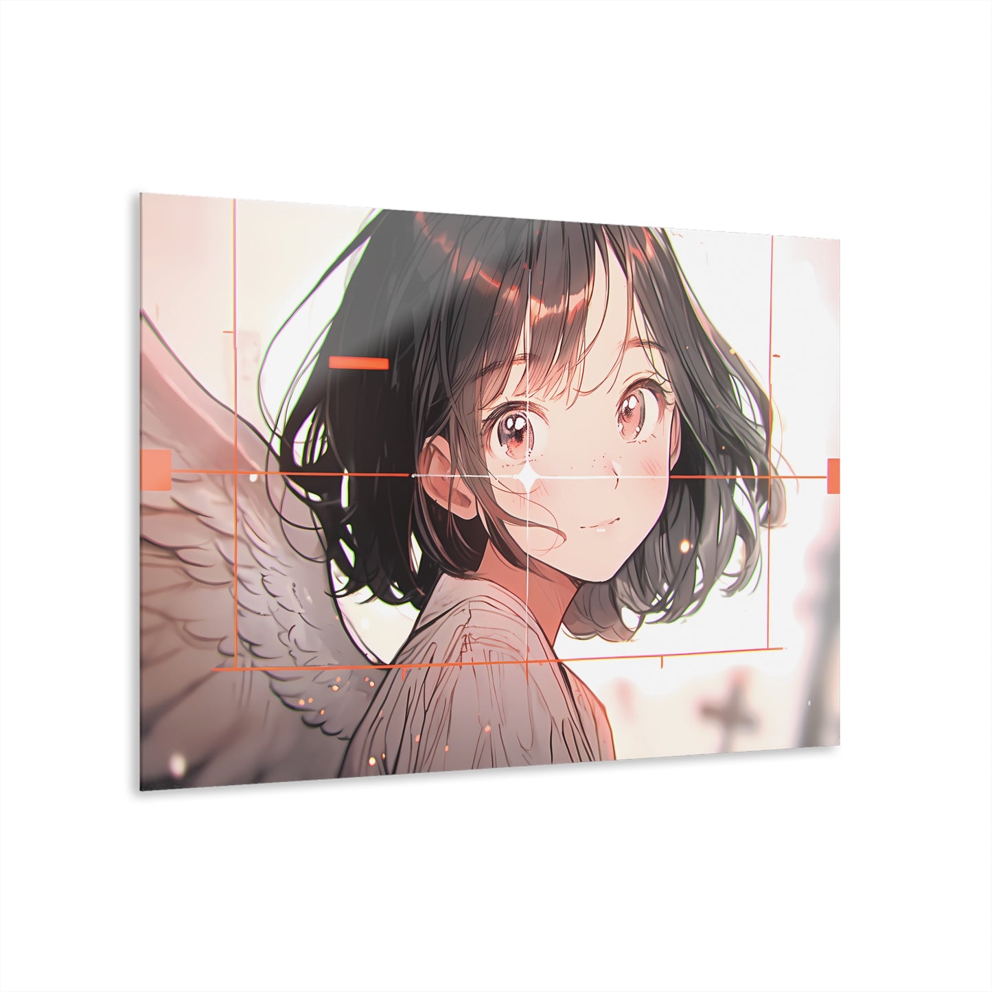 Angel Hunter Anime Glass Painting