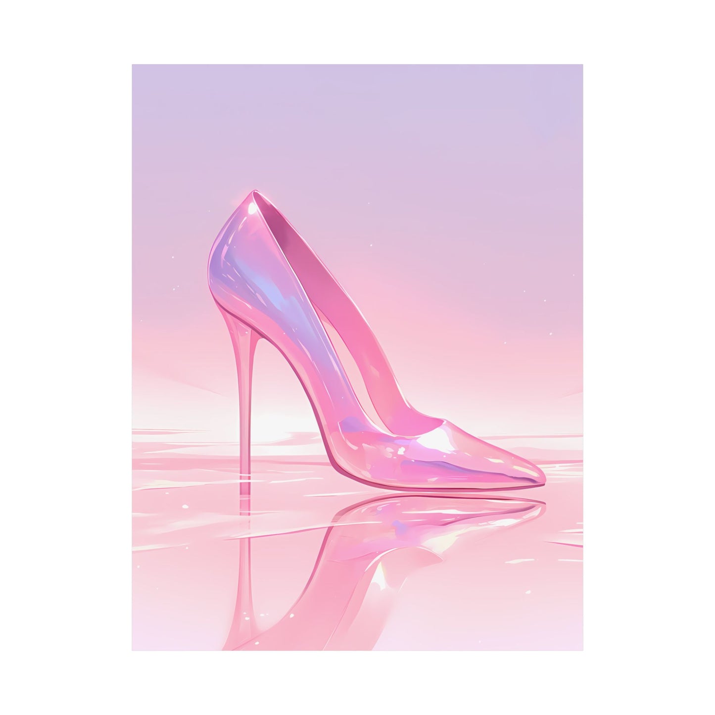 Aesthetic Pink High Heel Art Poster