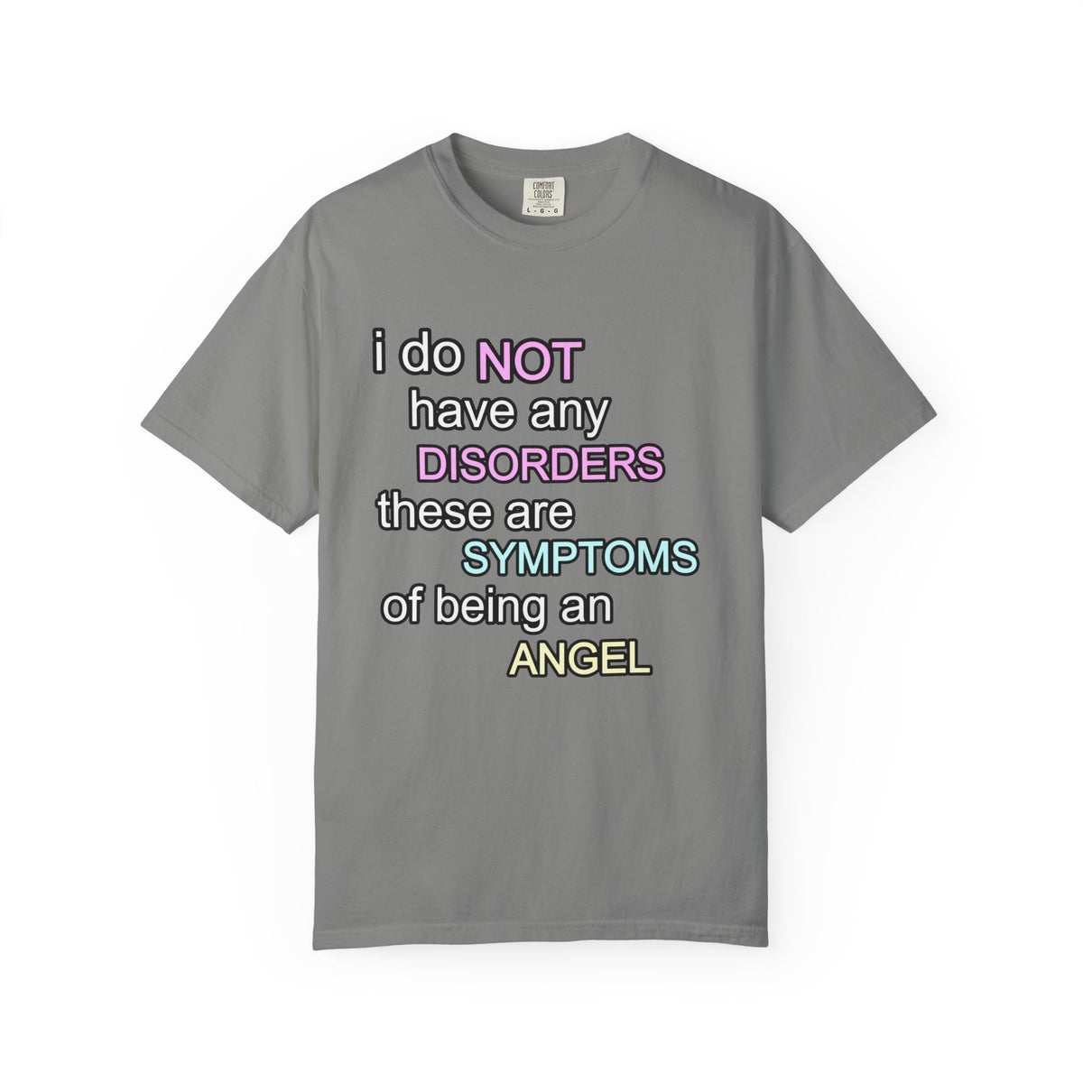 Symptoms of Being an Angel - Cute Graphic T-Shirt