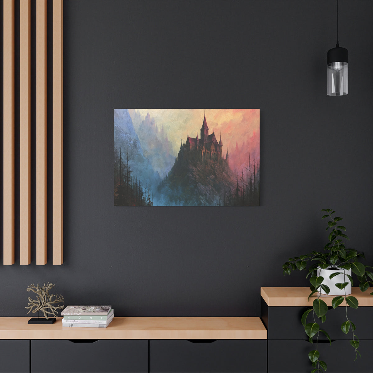 Pillar Keep - Textured Fantasy Wall Art