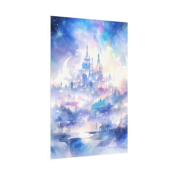 Kingdom of the Moonchildren - Anime Watercolor Poster