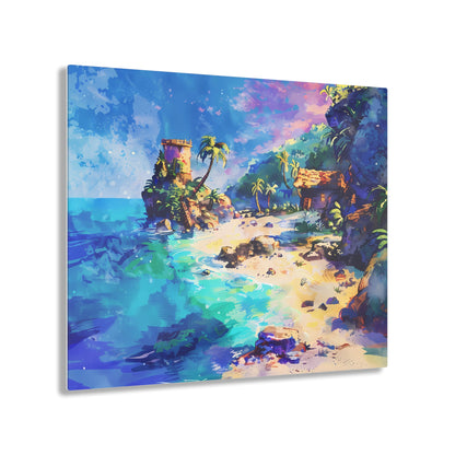 The Cove - Watercolor Glass Wall Art