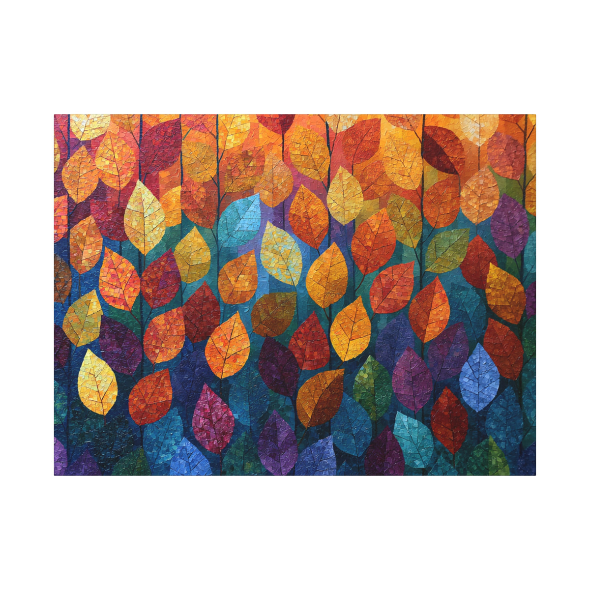 Autumn Mosaic - Textured Fall Wall Art