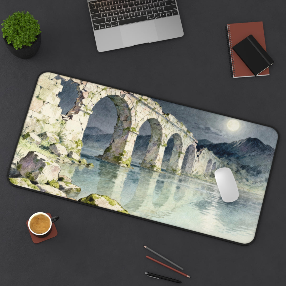Serene Moonscape - Anime Desk Mat