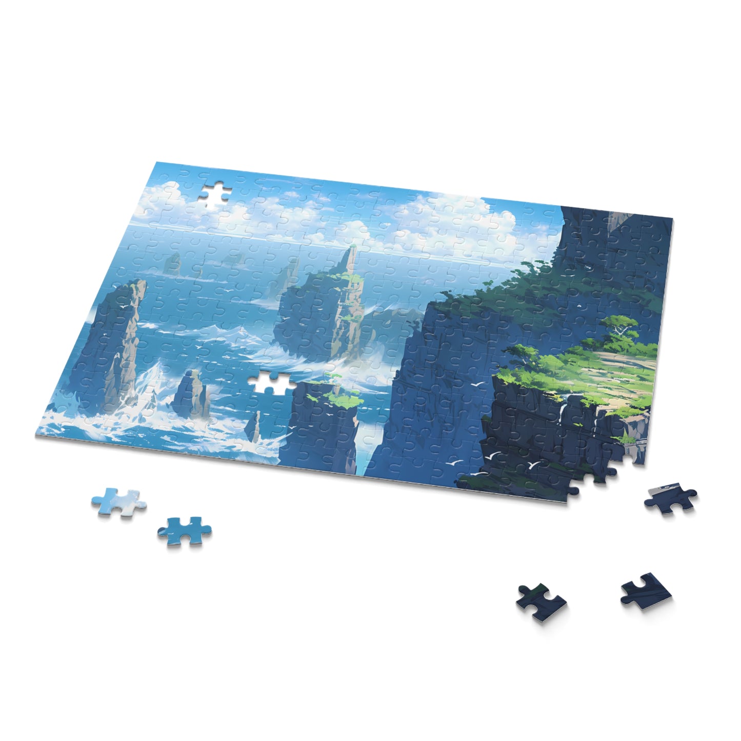 Sea Cliffs - Anime Jigsaw Puzzle