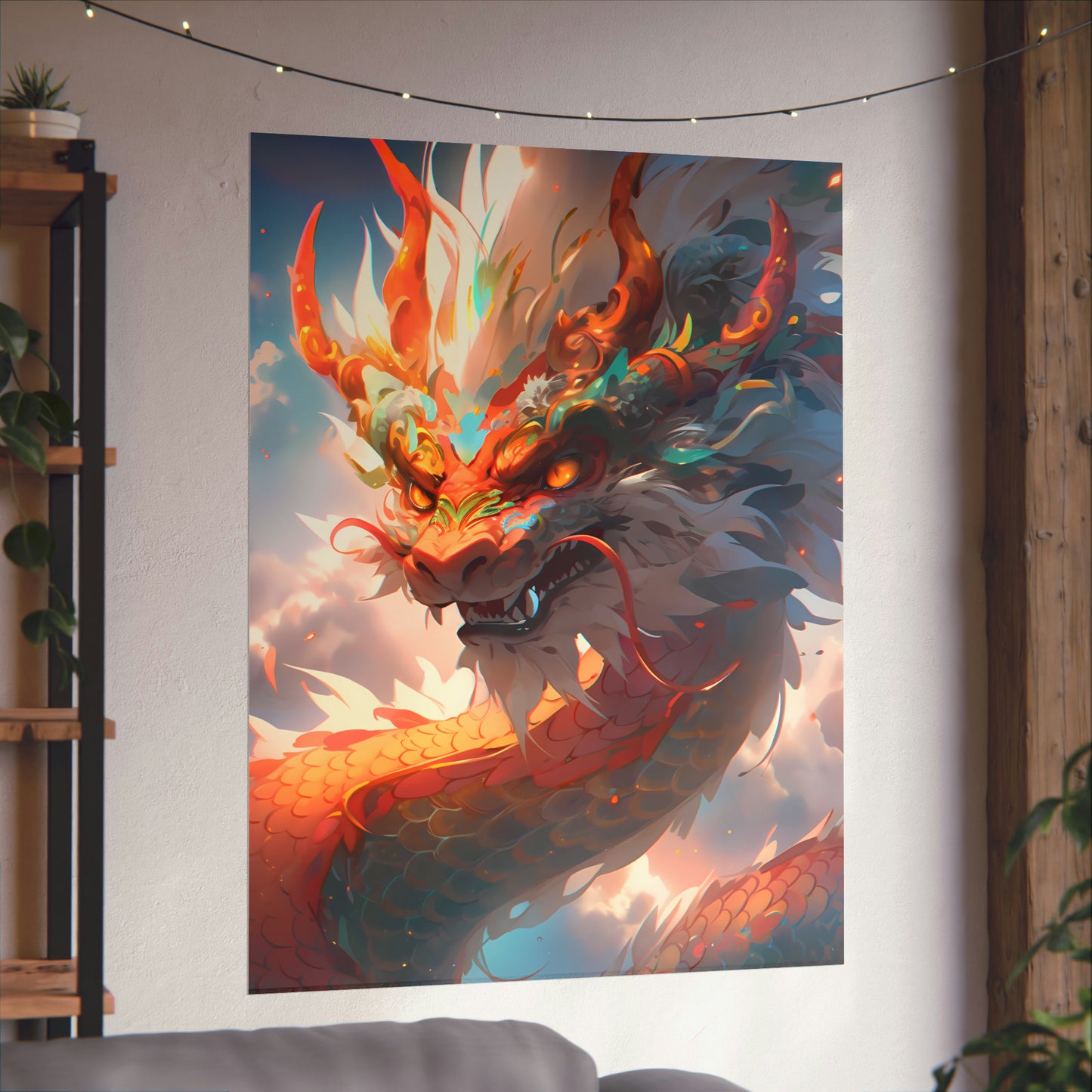 Great Chinese Dragon Anime Poster