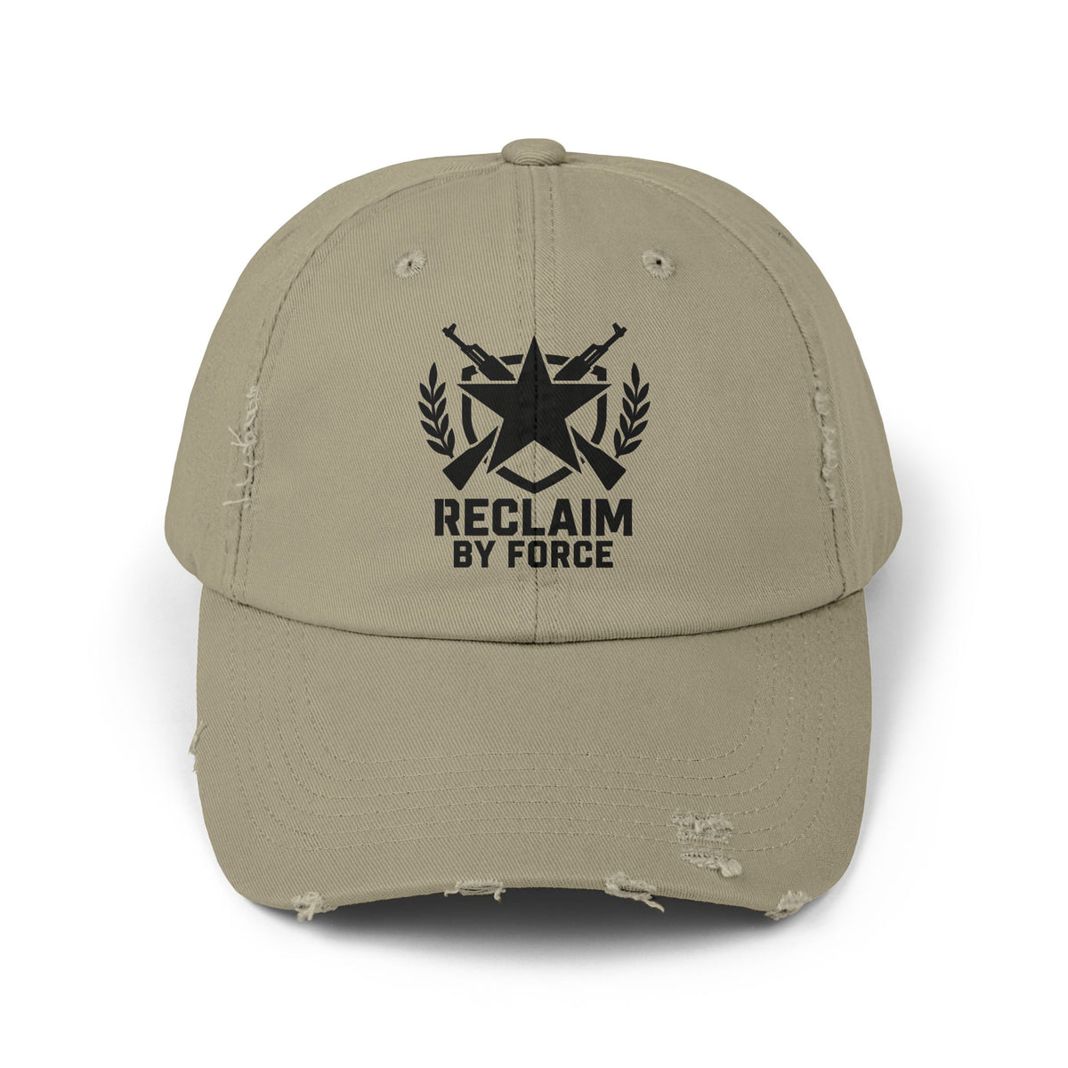 Reclaim By Force - Military Aesthetic Distressed Cap