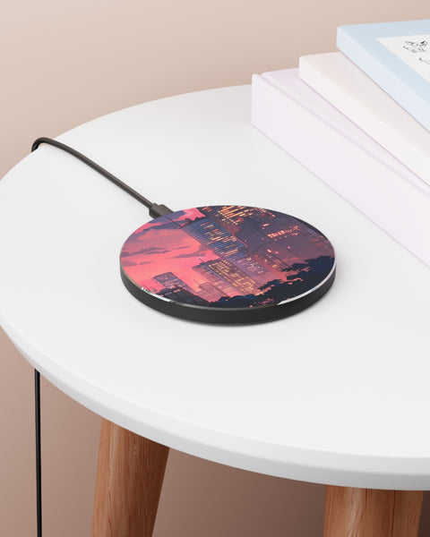 Aesthetic City Anime Wireless Charger