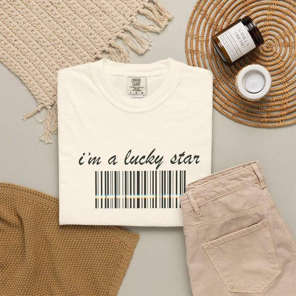I'm a Lucky Star - Graphic Barcode T-Shirt