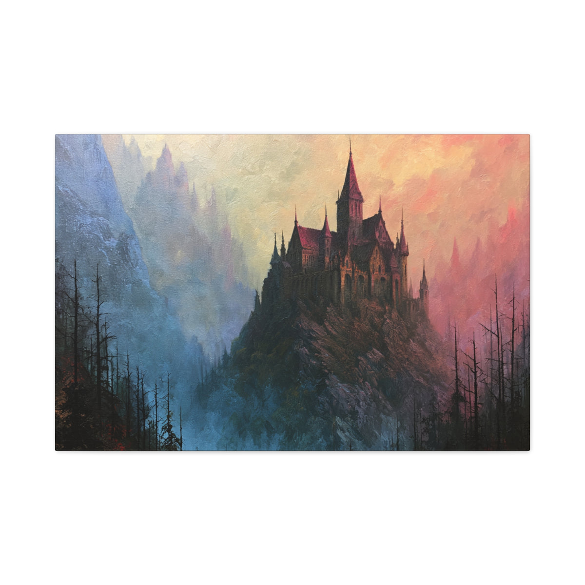 Pillar Keep - Textured Fantasy Wall Art