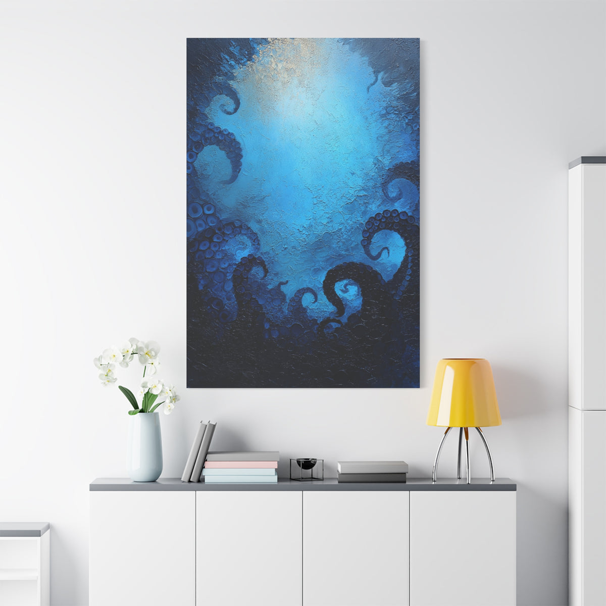 Kraken Abyss - Vertical Fantasy Wall Art
