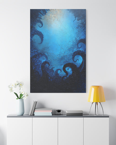 Kraken Abyss - Vertical Fantasy Wall Art
