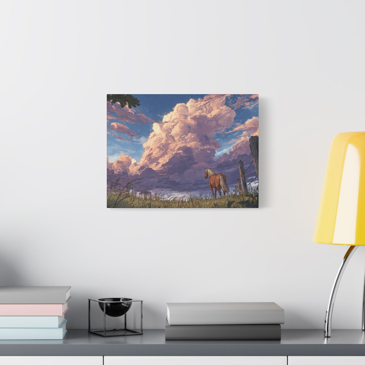 Freedom Longing - Anime Canvas Horse Print