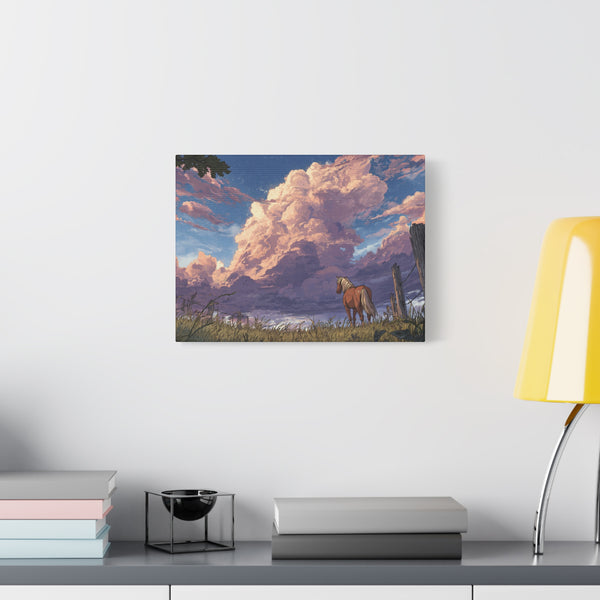 Freedom Longing - Anime Canvas Horse Print