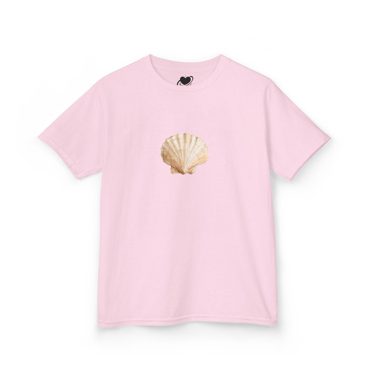 Scallop Shell Art - Vintage Style Cute Baby Tee