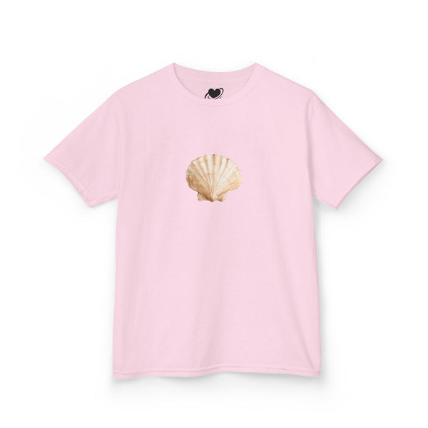Scallop Shell Art - Vintage Style Cute Baby Tee