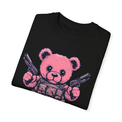 Pink Peacekeeper - Cute FAFO Bear T-Shirt