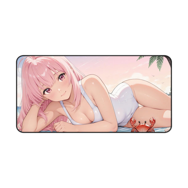 Beach Beauty - Cute Anime Girl Desk Mat