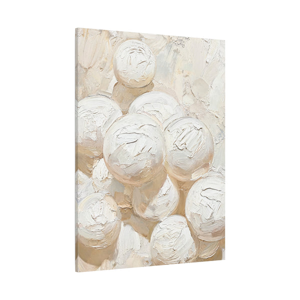 Silk Spheres - Abstract White Wall Art