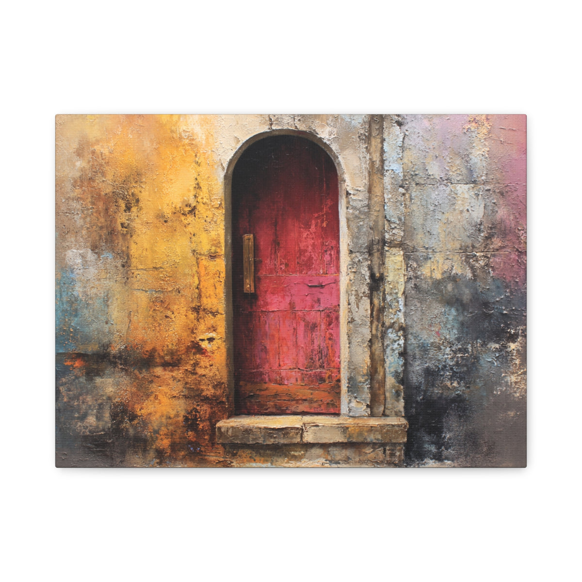 Old Entrance - Abstract Textured Wall Art