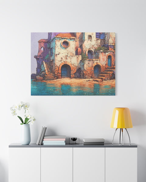 Waterfront Terrace - Anime Wall Art
