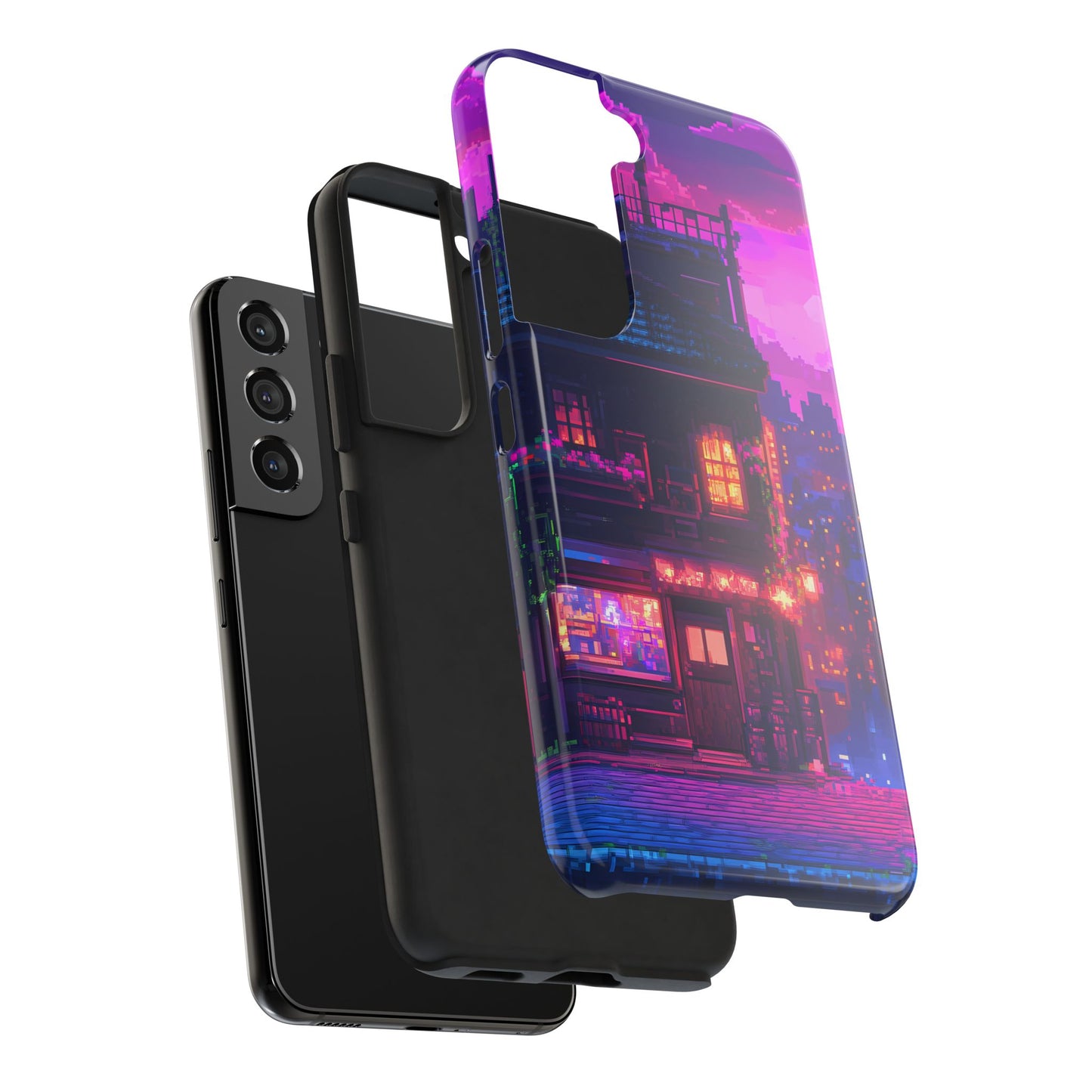 Zeke's Pub - Cyberpunk Pixel Art Phone Case