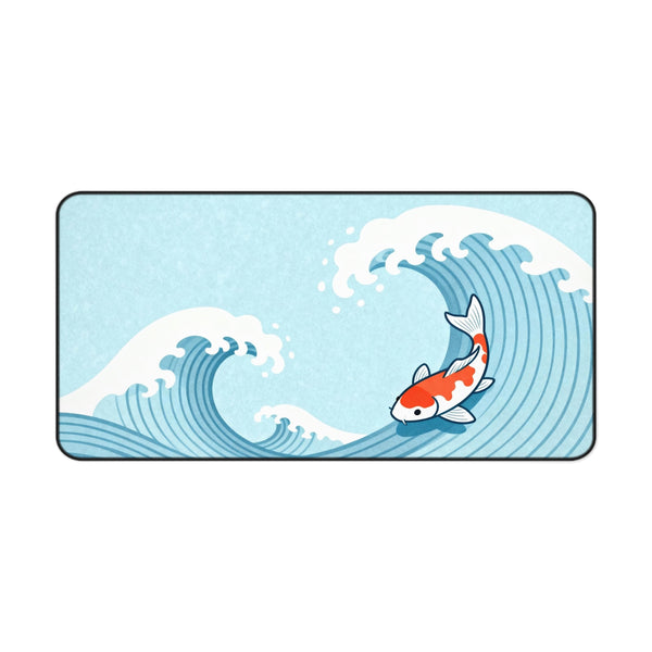 Koi Joy - Japanese Great Wave Desk Mat