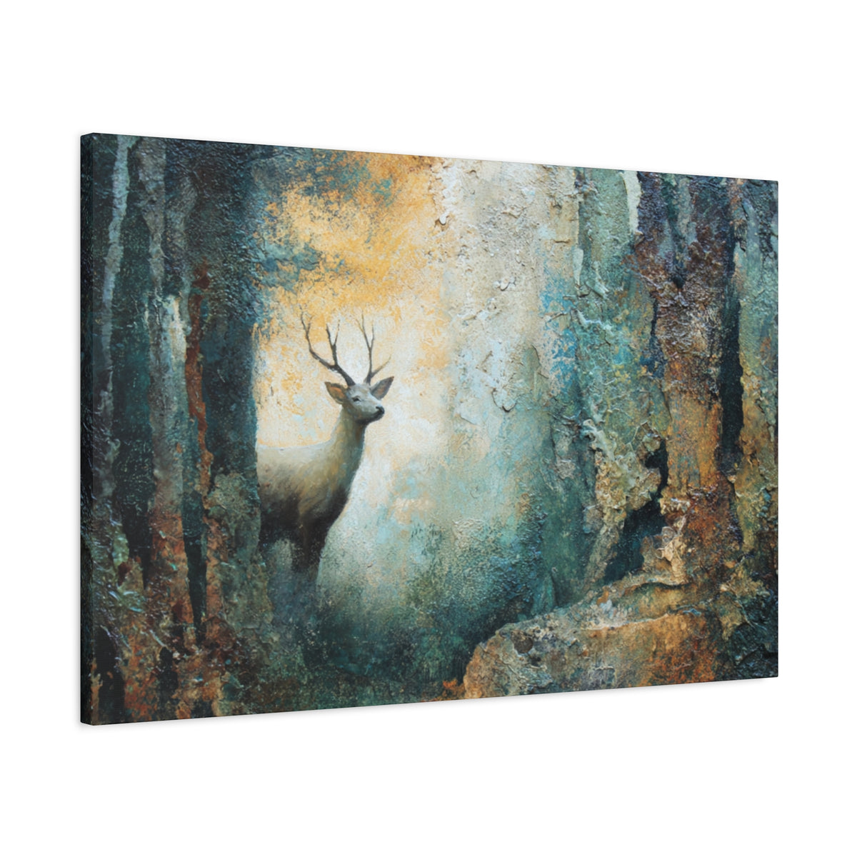 Emerging Buck - Textured Wall Art