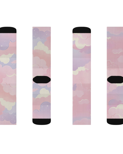 Pastel Clouds Lofi Anime Socks