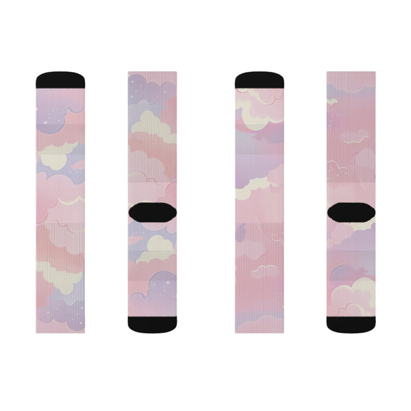 Pastel Clouds Lofi Anime Socks