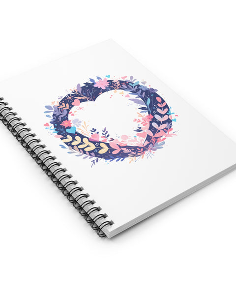 Heart Circle Wreath - Cute Notebook
