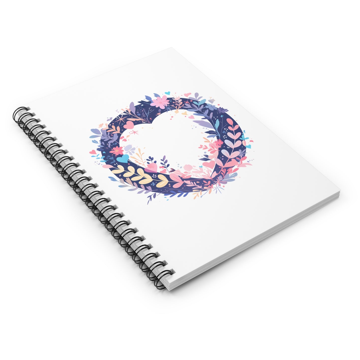 Heart Circle Wreath - Cute Notebook