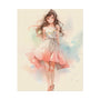 Carnation Pink - Anime Watercolor Poster