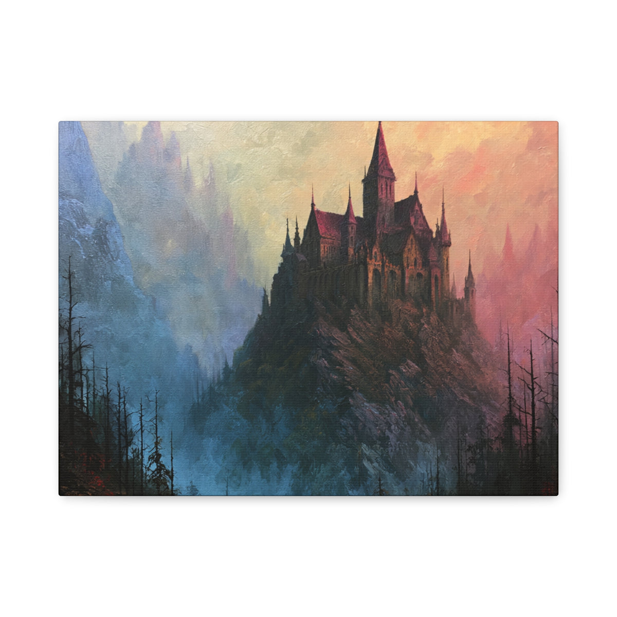 Pillar Keep - Textured Fantasy Wall Art