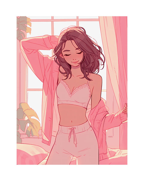 Effortless - Cute Anime Girl Poster