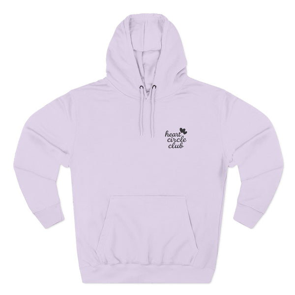 Heart Circle Club - Embroidered Premium Fleece Hoodie