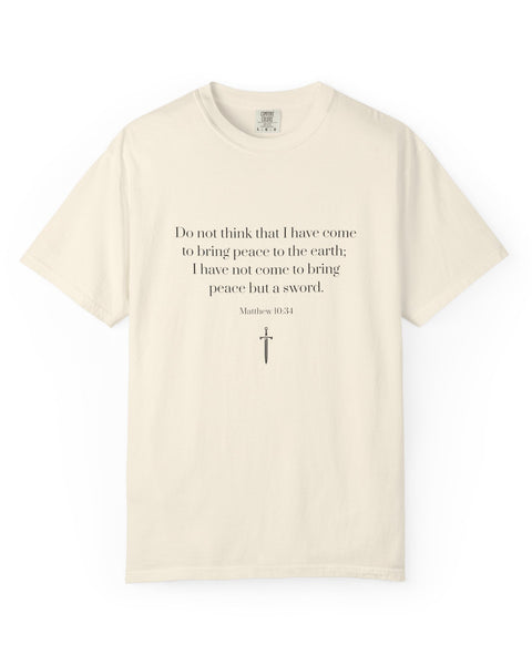 Matthew 10:34 Bible Verse T-Shirt
