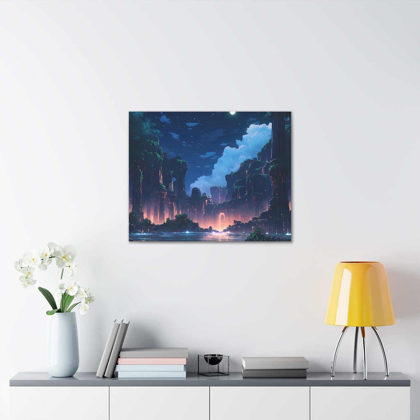 Night Magic - Anime Canvas Print