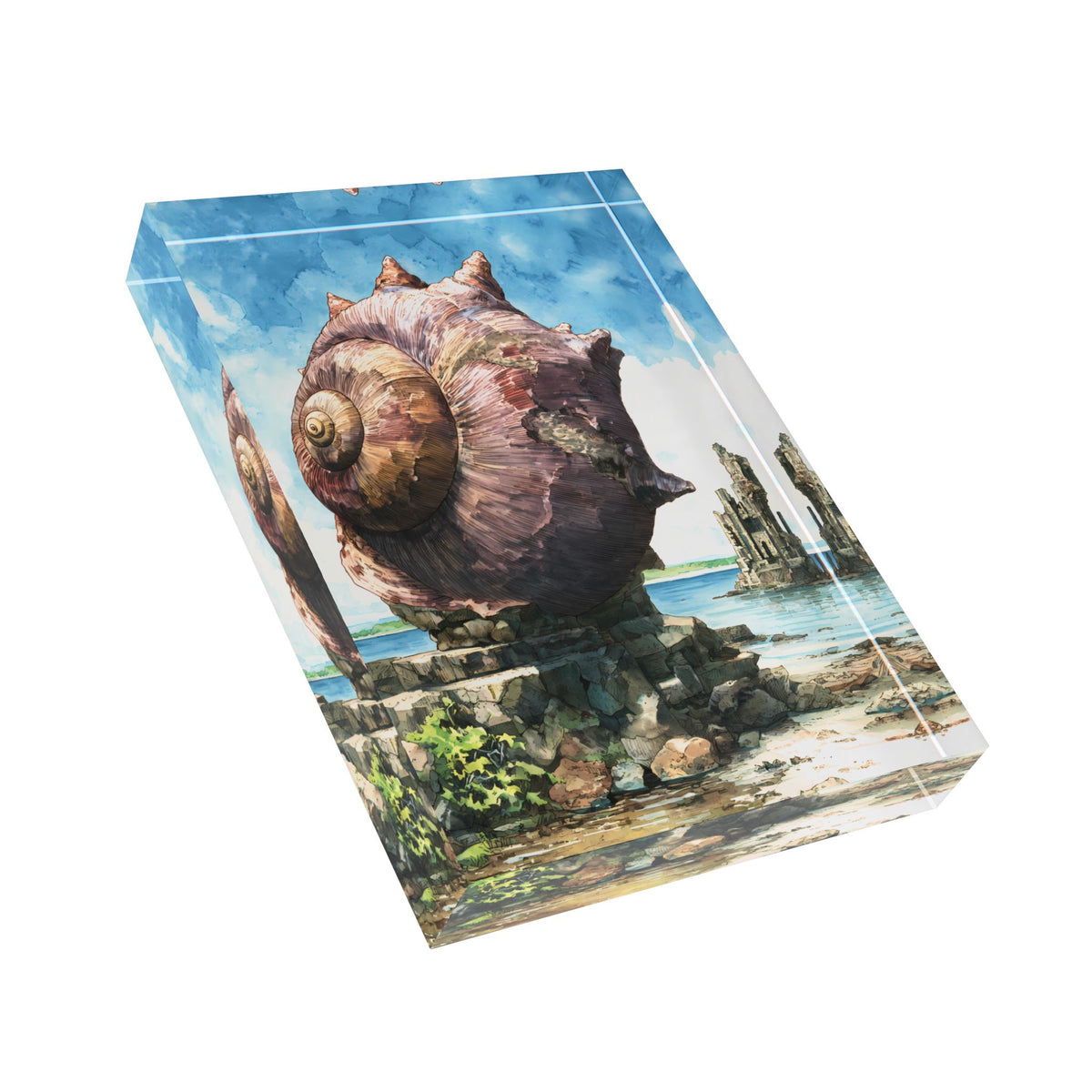 Tidekeeper Shell - Dreamblock Acrylic Block Art