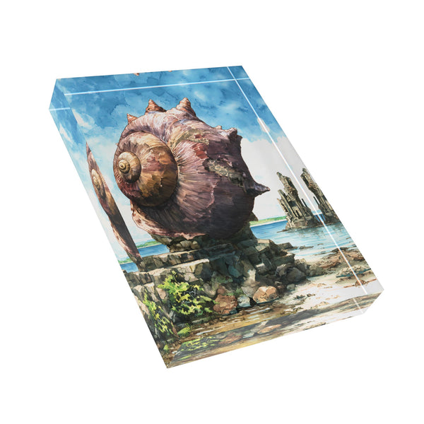 Tidekeeper Shell - Dreamblock Acrylic Block Art