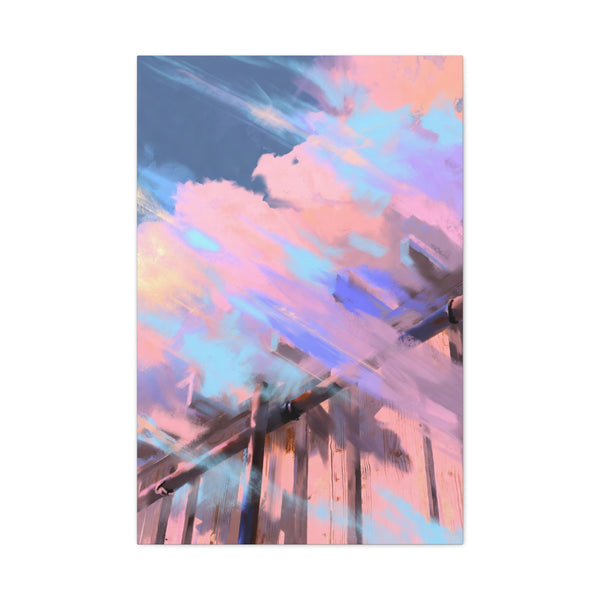 Crossing Over - Abstract Vertical Wall Art