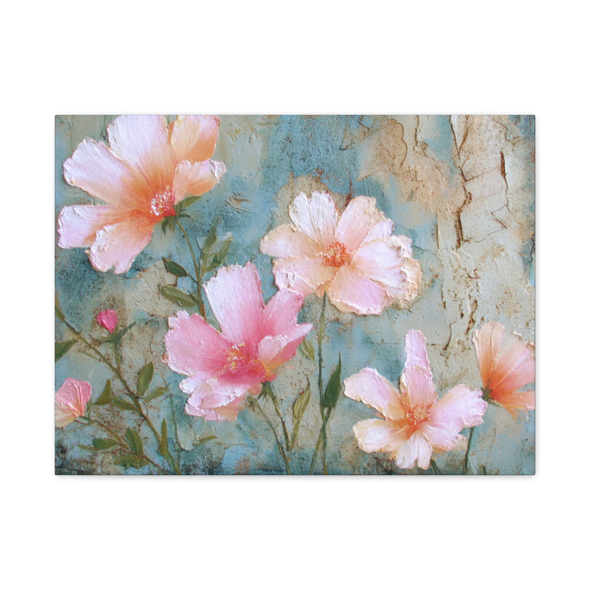 Delicate Blooming - Pink Flower Pastel Wall Art